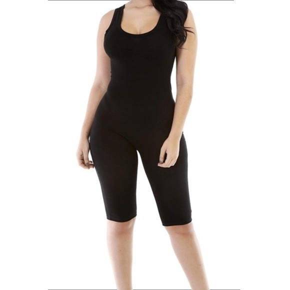 capri jumpsuit with sleeves